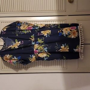 Shein size 4x navy floral